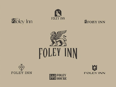 Hotel Brand Explorations brand branding classy design graphic design griffon horse hotel illustration inn key logo modern rave retro vector vintage