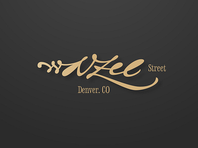 Wazee st. calligraphy colorado denver design font illustration lettering letters logo type typeface typography