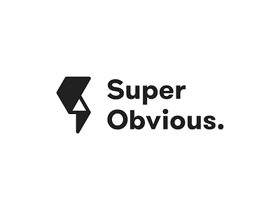 Logo Concept for Super Obvious branding graphic design logo vector