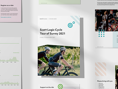 Document Design for Scott Logic's Cycle Tour cycle cycling design document event graphic design layout typography