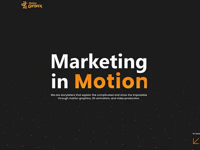 Web Design for Motion Giraffx 2d 3d animation clean minimalist modern production ui ux video web design