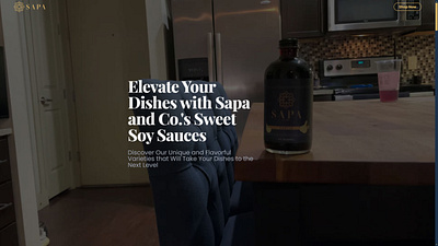 Web Design for Sapa & co animation clean minimalist modern soy sauce ui ux web design
