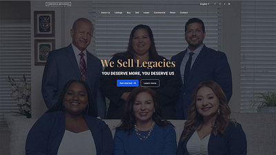 Web Design for Veronica Mendoza Realty broker classy home house modern real estate ui ux web design