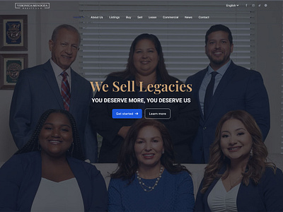 Web Design for Veronica Mendoza Realty broker classy home house modern real estate ui ux web design