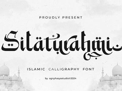 Silaturahmi - Islamic Calligraphy Font arab arabic arabic font brand branding calligraphy display font islam islamic islamic font lettering logo logotype muslim ramadan ramadan font ramazan font style typeface