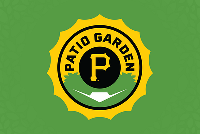 Pittsburgh Patio Garden Branding branding enviromental garden green logo mlb patio pirates pittsburgh vector