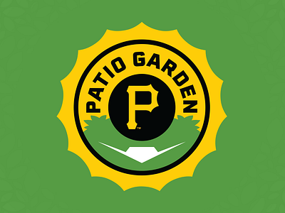 Pittsburgh Patio Garden Branding branding enviromental garden green logo mlb patio pirates pittsburgh vector