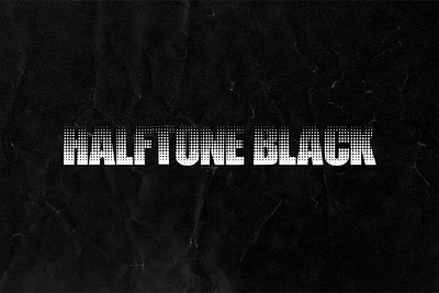 Halftone Black Font 3d animation app art black branding design designer font fonts graphic design halftone illustration letter logo motion graphics typography ui ux vector