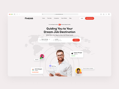 FindJob - Download design destination download find freebies job jobs online premium recruiter travel website