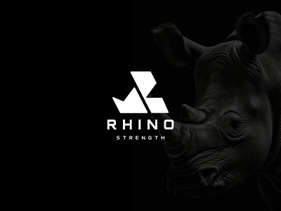 Fitness, Gym, Letter, R, Rhino Head, Unused logo brand identity branding business logo creative logo fitness fitness logo gym gym logo logo logo design logodesigner logos logotype modern logo r logo design rhino rhino head rhino logo startup logo wellness logo