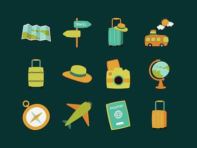 Fun Summer Travel Illustrations illustration summer