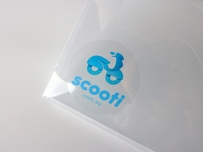 Scooti clear plastic die cut stickers AU branding clear designs custom stickers logo logo sticker sticker design sticker maker sticker printing stickers transparent labels transparent stickers