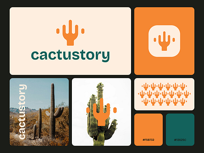 Cactustory app branding cactus cactusdesign cactuslogo combination design dualmeaning graphic design illustration logo logodesign story