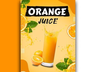 Orange Juice Design banner branding colorfull design drink figma flyer food graphic design illustration juice layout orange vector