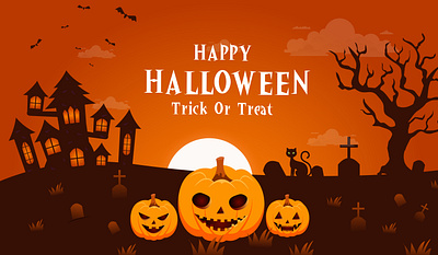 vector hand drawn Halloween banners graphic