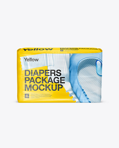 Free Download PSD Big Package of Diapers Mockup free mockup psd mockup designs