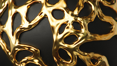 Gold 3d abstract arnold c4d design graphic design render