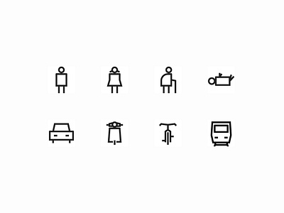 Exploring simple & minimal line icons in a precise 16px grid