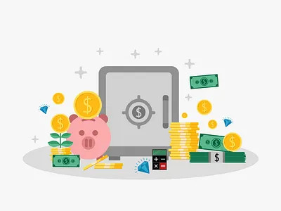 Illustration vektor graphic of money. data