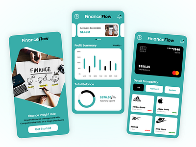 Finance Management Mobile App Design app design app ui design finance app finance management finance management app finance management app design