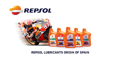 Repsol Engien Oil Lubricants Social Media Banner Design branding graphic design logo