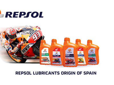 Repsol Engien Oil Lubricants Social Media Banner Design branding graphic design logo