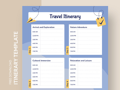 5 Day Travel Itinerary Free Google Docs Template 5 day itinerary 5 days itinerary docs free google docs templates free template free template google docs google google docs google docs itinerary template itineraries itinerary itinerary template journey route schedule template travel travel itinerary travel planner
