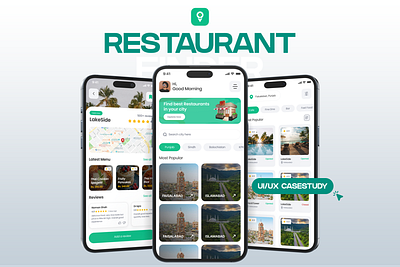 Restaurant Finder app design case study food mobile app restaurant finder ui ui ux