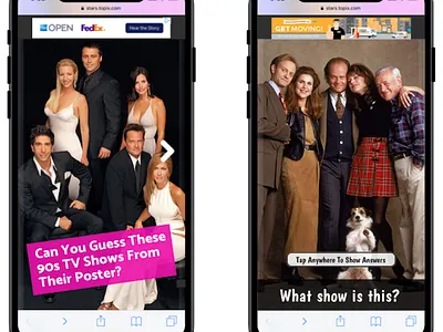 Topix: Mobile Quizzes design mobile mobileweb ui ux