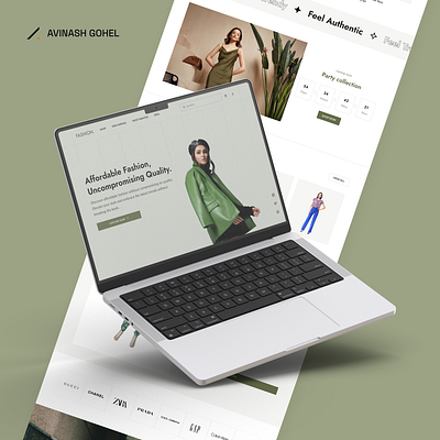 Landing Page: Fashion store design ecommerce fashion figma landing page ui user interface ux web design