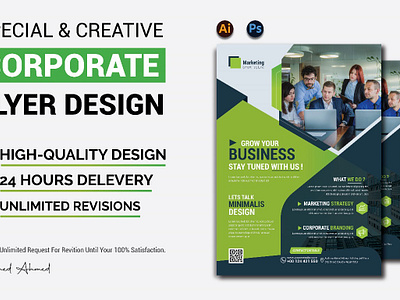 Flyer design business design flyer graphics