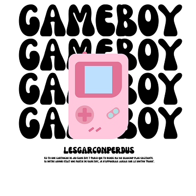 Game boy design illustration