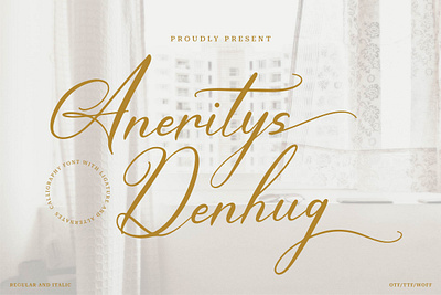 Aneritys Denhug | Calligraphy Font chic signature fonts stylish font