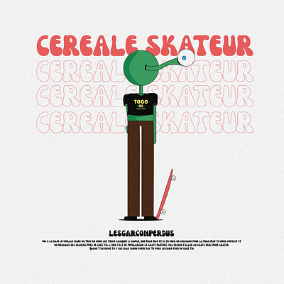 Cereal Skateur design illustration