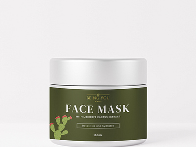 Face Mask Label Design beauty label design branding cosmetic cosmetic label design indian label design mocku woman product