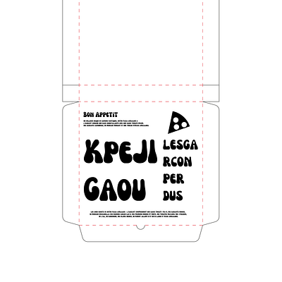 Pizza Gaou design illustration