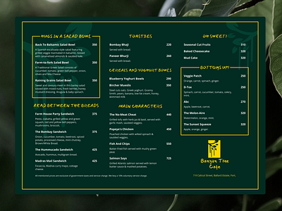 Food Menu Items #DailyUI #43 cafe dailyui design food menu items menu restaurant ui ux