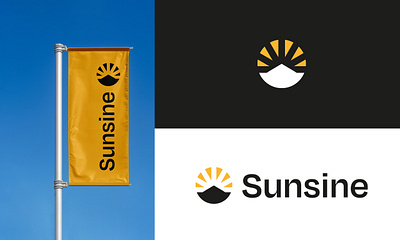 Sunsine logo branding design graphic design logo logo type