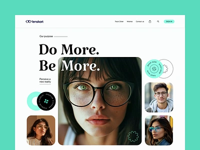 Stylish Sights: Bringing Eyewear UI Trends to Life design agency eyewear website eyewear website ui glasses ui glasses website indian design agency landing page landing page ui motion graphics ui user interface website homepage ui website ui