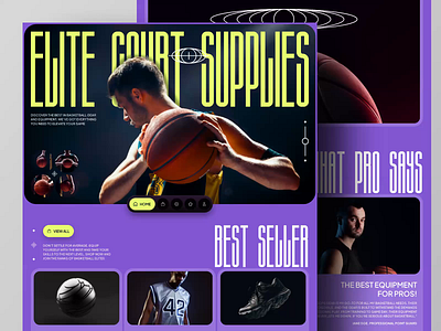 Scope - Basketball Equipment Store Landing Page Website basketball design exercise fitness health home page landing page shop sport sports store ui ux web web design website website design