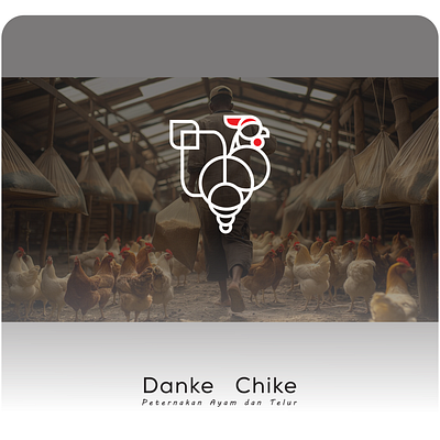 Logo Danke Chike branding branding logo chicken farm logo design graphic design illustration logo