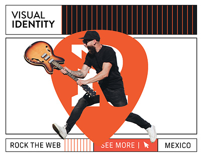 Rock The Web branding design graphic design logo logotype ui vector visual identity