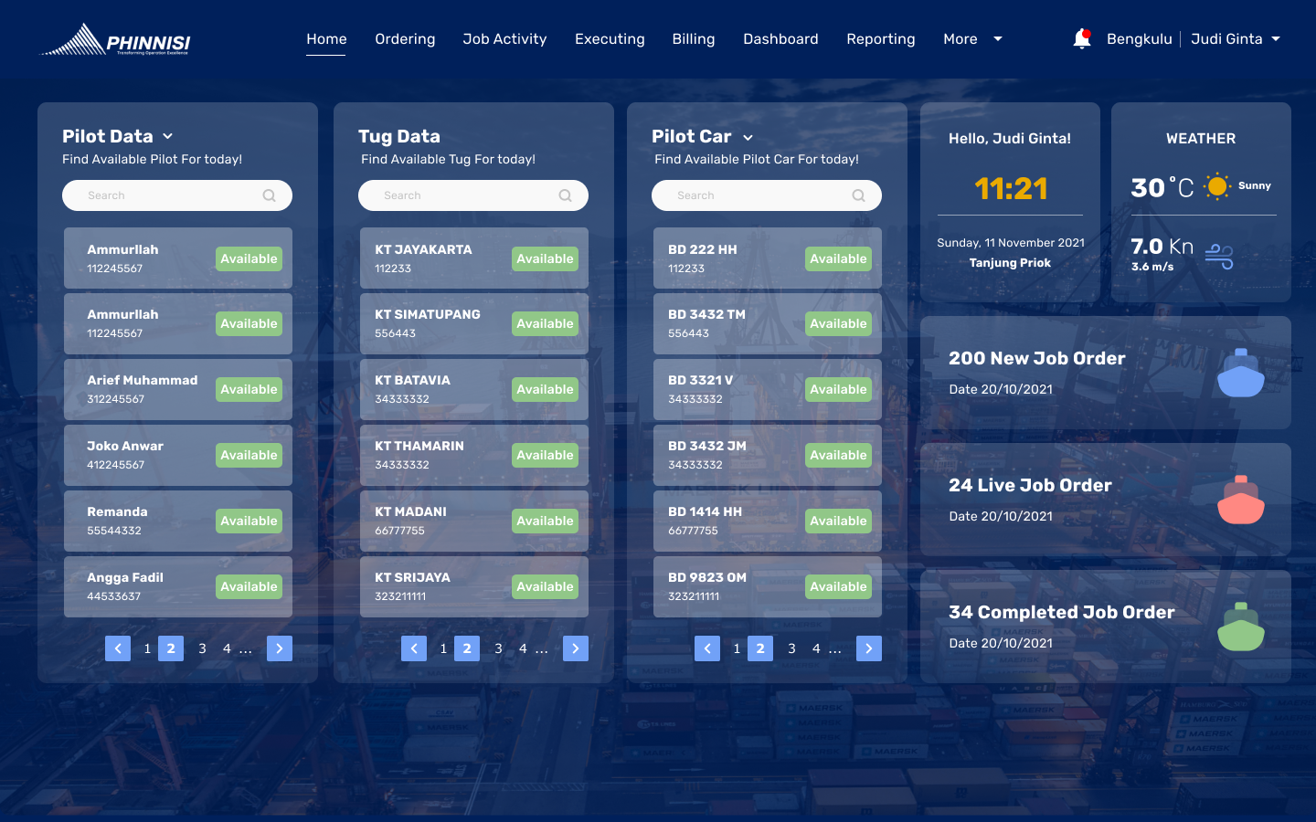 SaaS - Marine Operating System digital product saas uiux website design