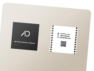 Ad1 film Logo & designing the business card graphic design logo