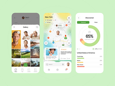 Local Social Network App Animation ui