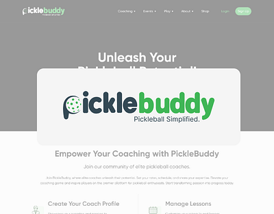 PICKLEBUDDY app graphic design