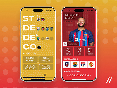 Football Mobile iOS App Design Concept