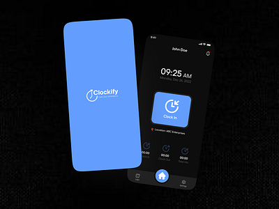 Clockify (Attendance & HR Management APP) attendance app designinspirations graphic design hr app ios mobile app new design product design ui uiux ux design