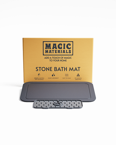 Product Visualization | Stone Bath Mat 3d 3d animation 3d modelling 3d render amazon blender branding design illustration photorealistic product product visualization shopify