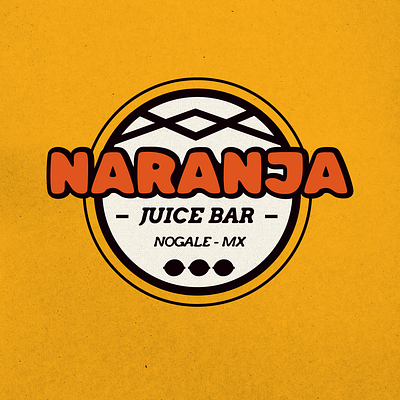 NARANJA Juice Bar logo exploration badgedesign branding graphicdesign idenititydesign illustration mascot mascotdesign mascotlogo mascotlogodesign